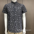 Camisa de manga corta con estampado TC para hombre